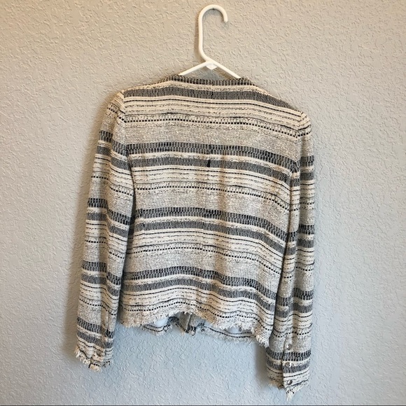 Iro Lizzie Women’s Jacket in White and Black, size 2 or size Small - Picture 4 of 8